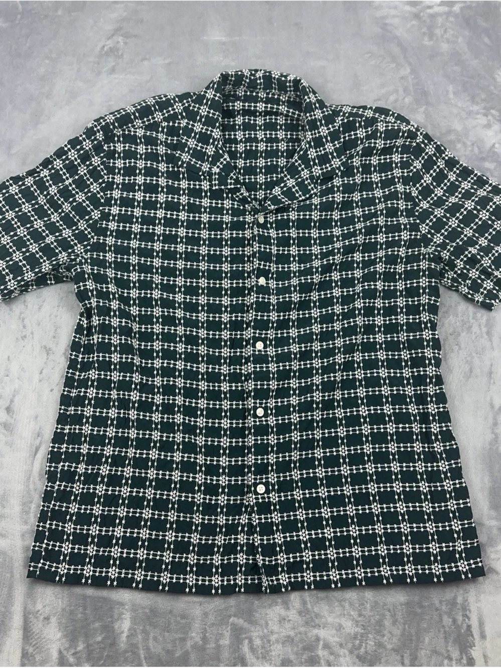 Abercrombie Short Sleeve Polyester Button Down